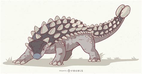 Ankylosaurus Dinosaur Illustration Vector Download