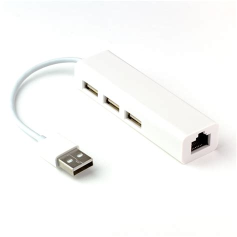 Three Port USB Hub with Ethernet (USB A) – Pimoroni