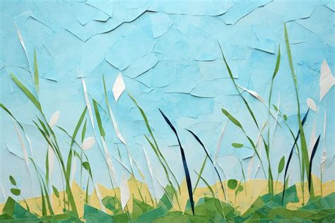 Grass art painting outdoors. | Free Photo Illustration - rawpixel