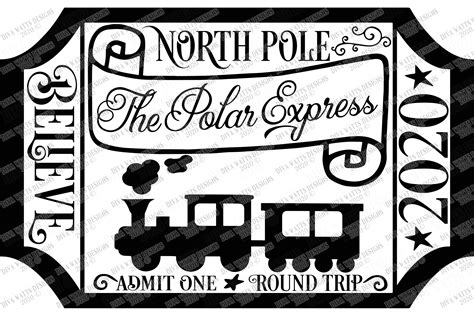 Polar Express Stamp Svg