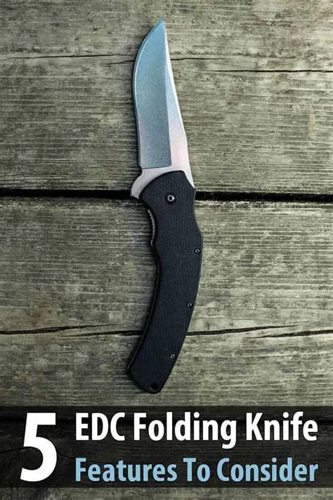 5 EDC Folding Knife Features To Consider | Urban Survival Site