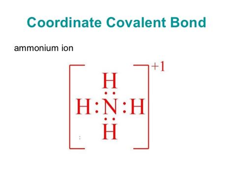 Coordinate Covalent Bond Lewis Example