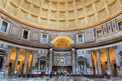 Pantheon Temple Interior In Rome Photograph by Artur Bogacki - Fine Art America