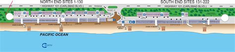 South Carlsbad State Beach Campground Map | Beach Map