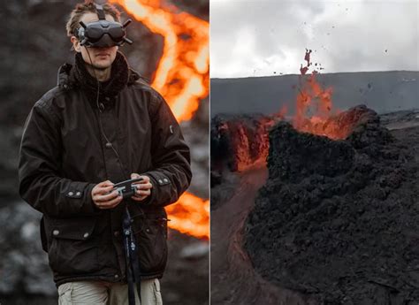 What Happens When a DJI FPV Drone Gets Struck by Lava from an Erupting ...