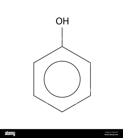 Chemical Structure of Phenol, Anatomy Of Phenol , Molecular structure of Phenol , Chemical ...