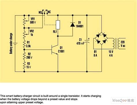 the smart battery charger circuit that using a single transistor ...