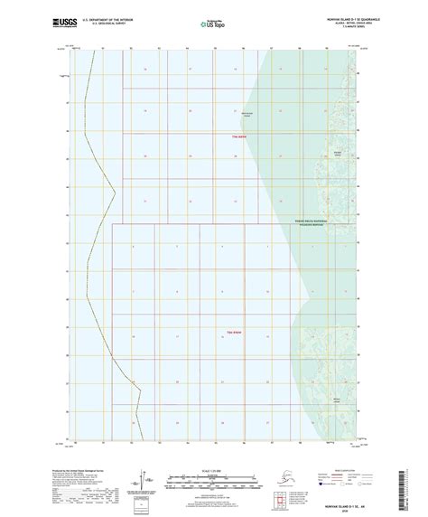 Nunivak Island D-1 SE Alaska US Topo Map – MyTopo Map Store