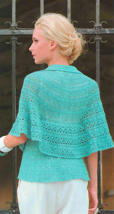 Crochet cape PATTERN, crochet capelet pattern, sexy summer look. - favoritepatterns.com