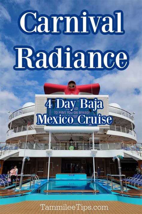 Carnival Radiance 4 Day Baja Mexico Cruise - Tammilee Tips | Mexico ...