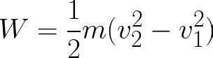 Total work (given mass, initial and final velocity)