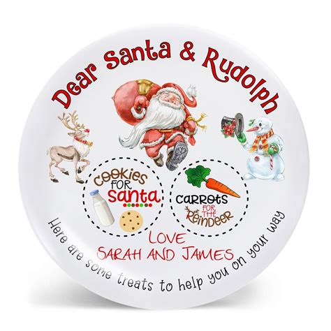 Cookies for Santa Plate, Santa Cookie Plate, Christmas Cookie Plate ...