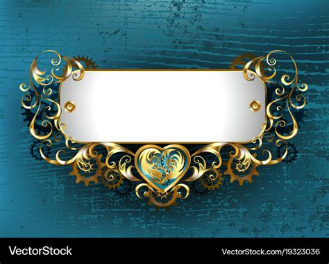 Patterned nameplate Royalty Free Vector Image - VectorStock