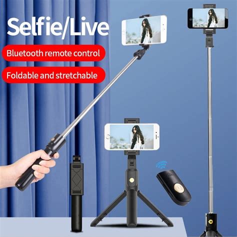 Selfie Stick-degree Photo Holder Tripod Live Mobile Phones Bluetooth Remote - Selfie Sticks ...