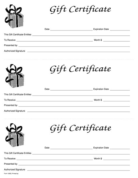 Boost Efficiency With Our Editable Form For Gift Certificate Template Form