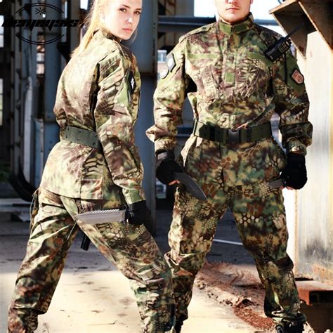 Multicam Camouflage Army Military Uniform Men tactical Cargo Pants Bdu Combat Uniform Army Men's ...