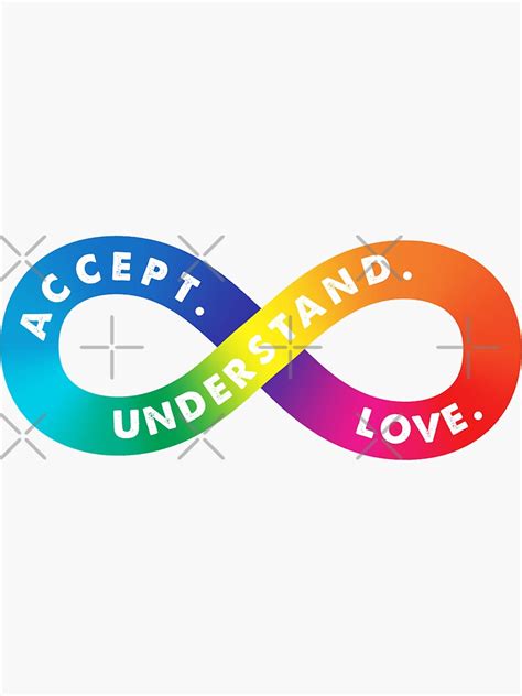 "Rainbow Infinity Symbol For Neurodiversity" Sticker by Sthyouneed | Redbubble