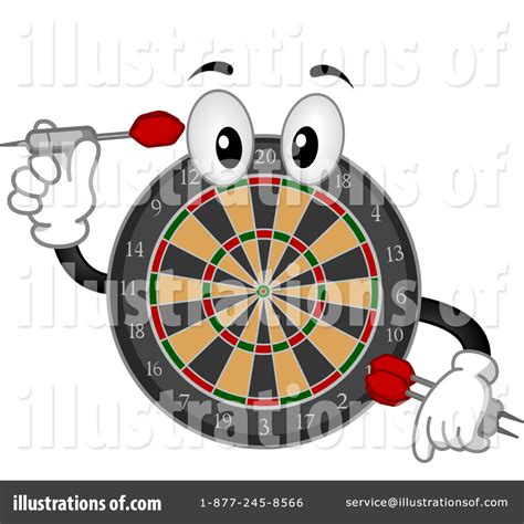 Dart Board Clipart #1145349 - Illustration by BNP Design Studio