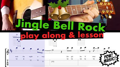 Jingle Bell Rock - Easy Acoustic Guitar Play-Along Lesson - Chords & Melody LEVEL 2 (Christmas ...