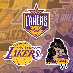 Stickers Pack Los Angeles Vinyl Lakers Aesthetic Stickers Pack - Etsy