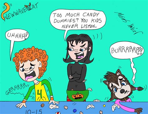 Dennis Winnie's Halloween Candy Sickness by newwavecat on DeviantArt