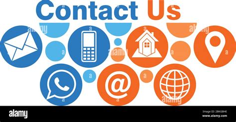 contact us logo Stock Vector Image & Art - Alamy