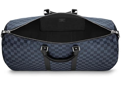 Louis Vuitton Keepall Bandouliere Damier Cobalt 55 Black/Cobalt