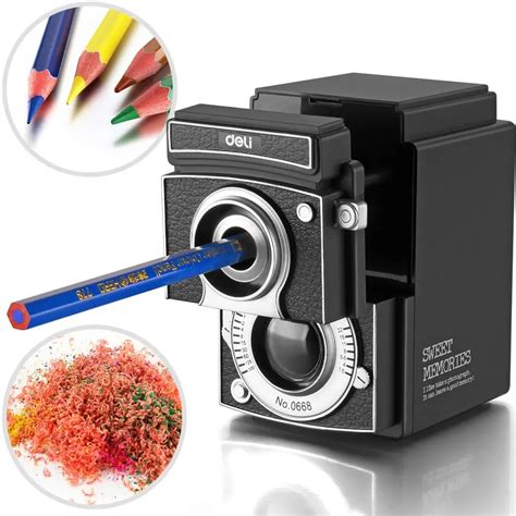 Manual Pencil Sharpener, Mechanical Sharpener Ideal For Colored Pencils (Drawing, Coloring ...