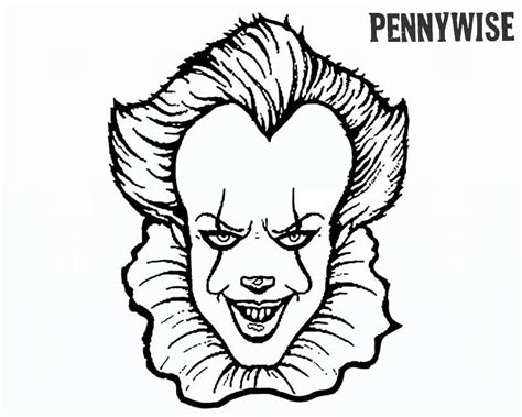 Printable Pennywise The Clown Coloring Pages