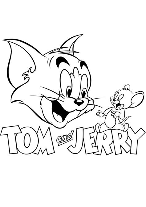 Coloring Pages | Tom and Jerry Banner Coloring Page