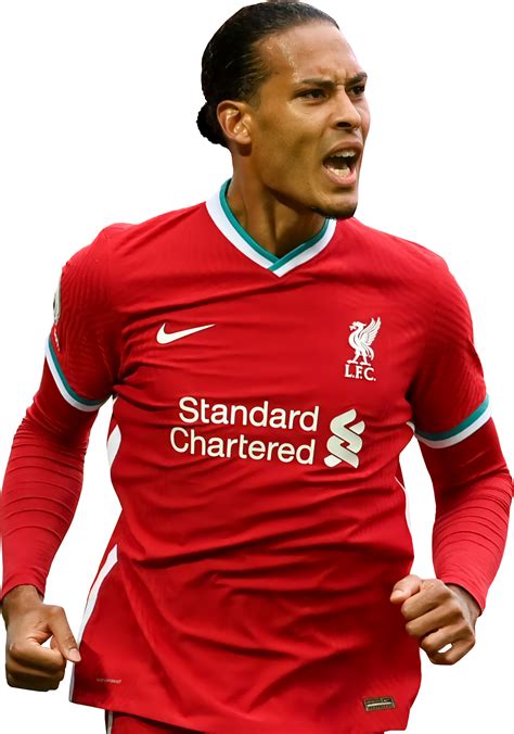 Virgil van Dijk Liverpool football render - FootyRenders