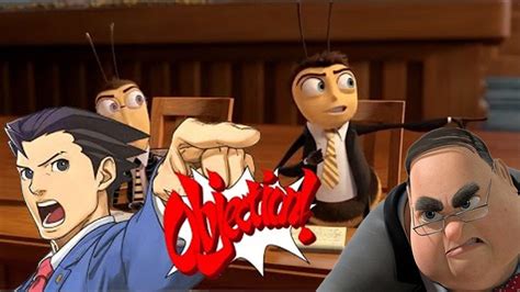 Bee Movie Courtroom Scene But It's Ace Attorney - YouTube