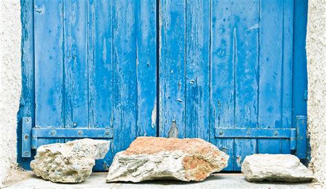 Blue window shutters Photograph by Tom Gowanlock - Fine Art America