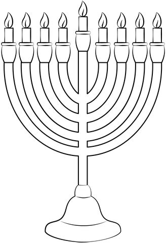 Menorah Printable Template | Free Printable Papercraft Templates