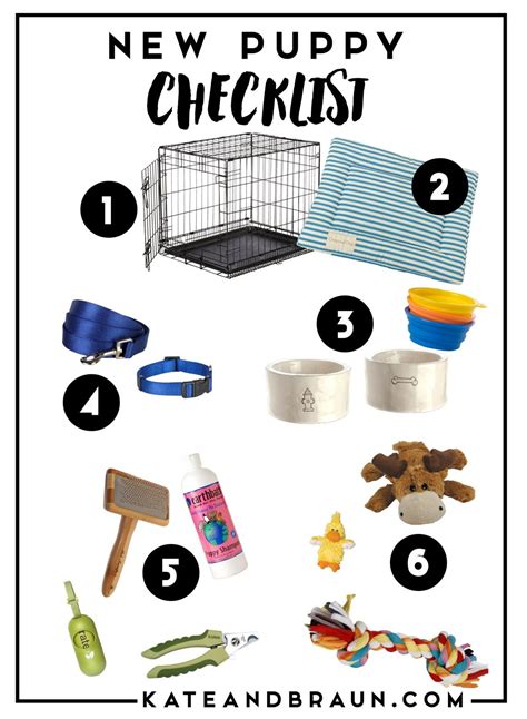 New Puppy Checklist | New puppy checklist, Puppy checklist, New puppy