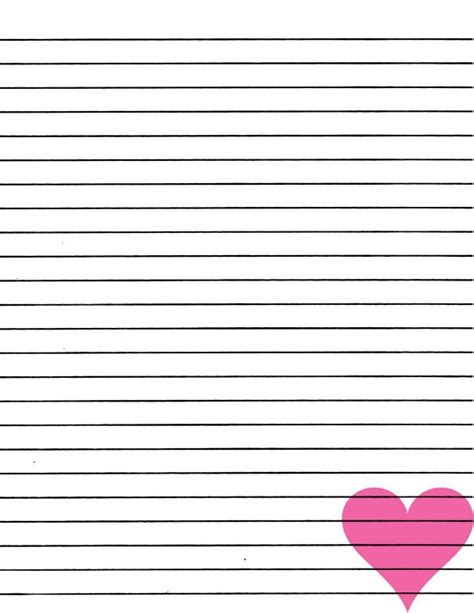 Cute Lined Paper To Print