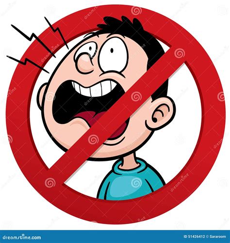 No Shouting Clipart