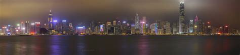 Hong Kong Skyline Panorama Night Shot (XT1 + 18-55): Fujifilm X System ...