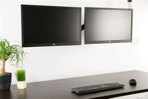 MOUNT-V002GPneumatic Arm Dual Monitor Wall Mount – VIVO - desk solutions, screen mounting, and more