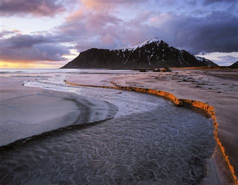 Flakstad Gold | Flakstad, Lofoten, Norway | Transient Light