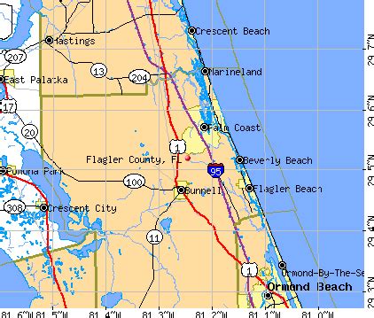 Flagler County Florida Map