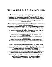 Ang Aking Mga Magulang Tula