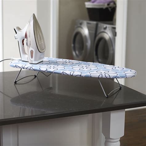 Household Essentials Tabletop Ironing Board with Stainless Steel Top ...