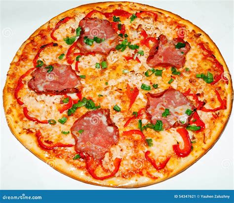 Pizza, fast food stock image. Image of cuisine, dough - 54347621