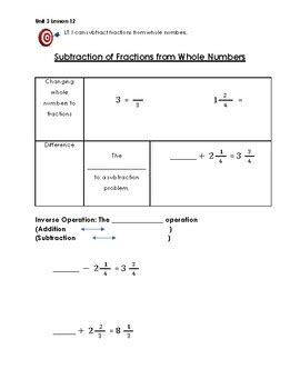 - Fractions from Whole #s (Illustrative Math - 4th Grade - Unit 3, Lesson 12)