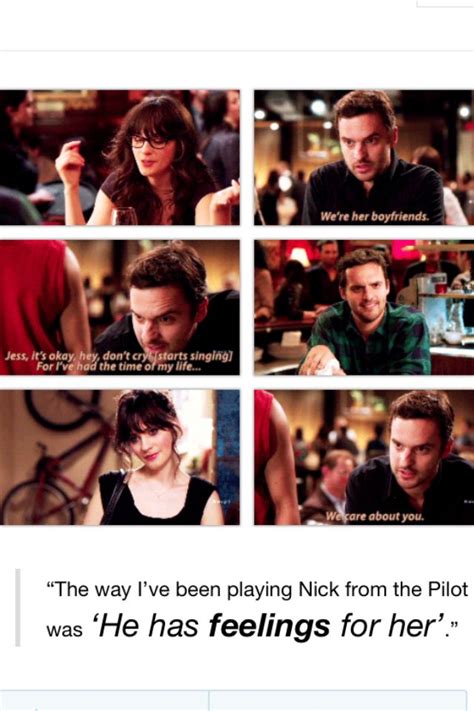 "Since the beginning." New Girl Nick & Jess. New Girl Funny, New Girl Memes, New Girl Quotes, Tv ...