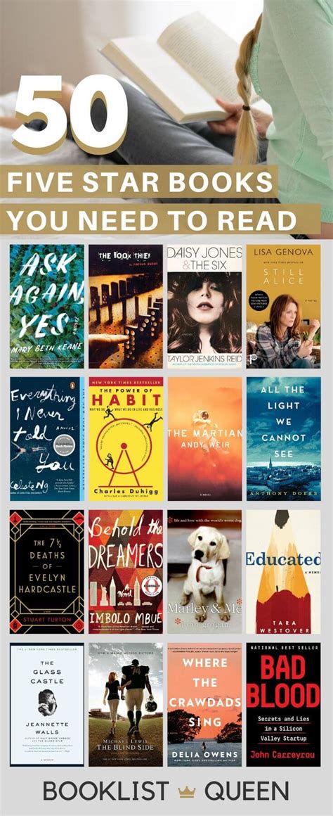 50 Incredible Five Star Books You Need to Read | Booklist Queen