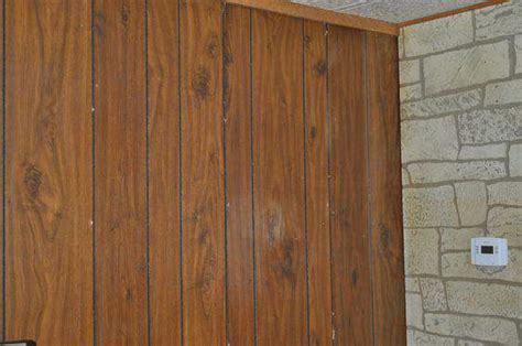 Wood Paneling Makeover: Aged Plaster Treatment - Mobile Home Living