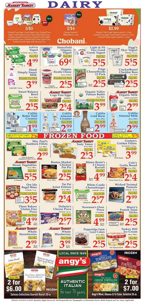 Market Basket Weekly Flyer Feb 23 – Feb 29, 2020