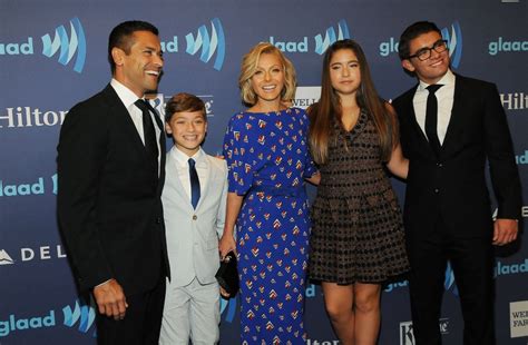 Mark Consuelos, Joaquin Consuelos, Kelly Ripa, Lola Consuelos and Michael Consuelos attend the ...